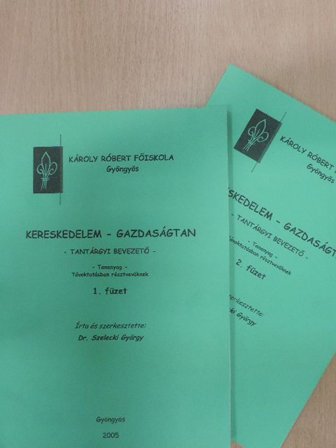 Dr. Szelecki György - Kereskedelem - gazdaságtan 1-2. [antikvár]