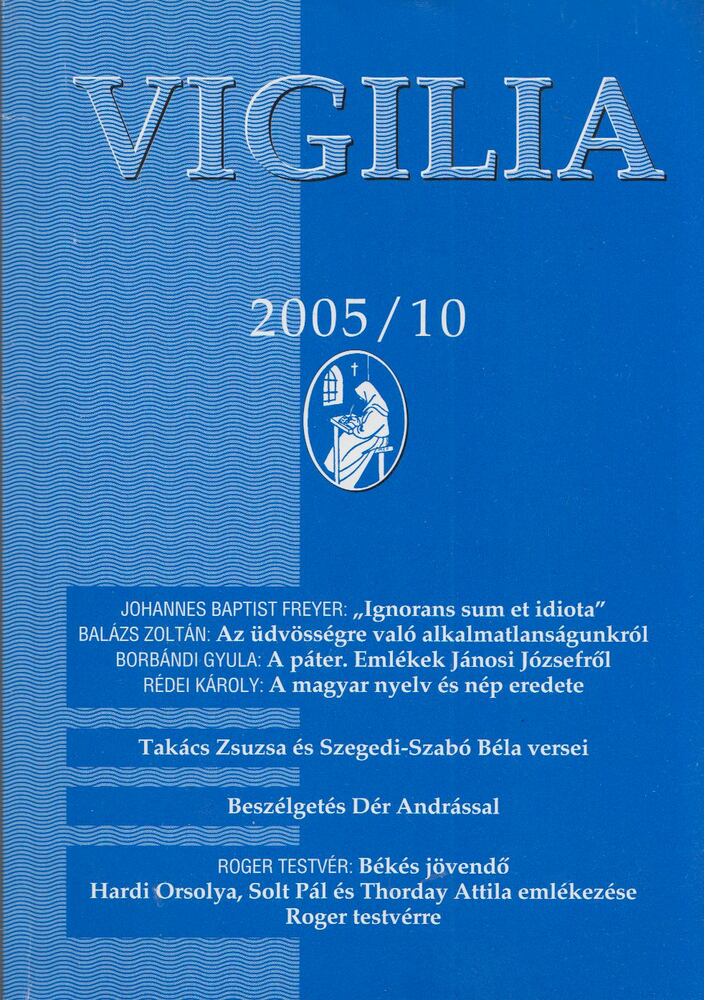 Lukács László - Vigilia 2005/10 [antikvár]