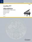 GURLITT - ALBUMBLÄTTER FÜR KLAVIER ZU 4 HÄNDEN OP.147 (BREHL)