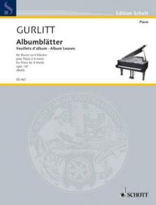 GURLITT - ALBUMBLÄTTER FÜR KLAVIER ZU 4 HÄNDEN OP.147 (BREHL)