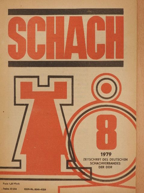 Dr. Joachim Petzold - Schach August 1979 [antikvár]