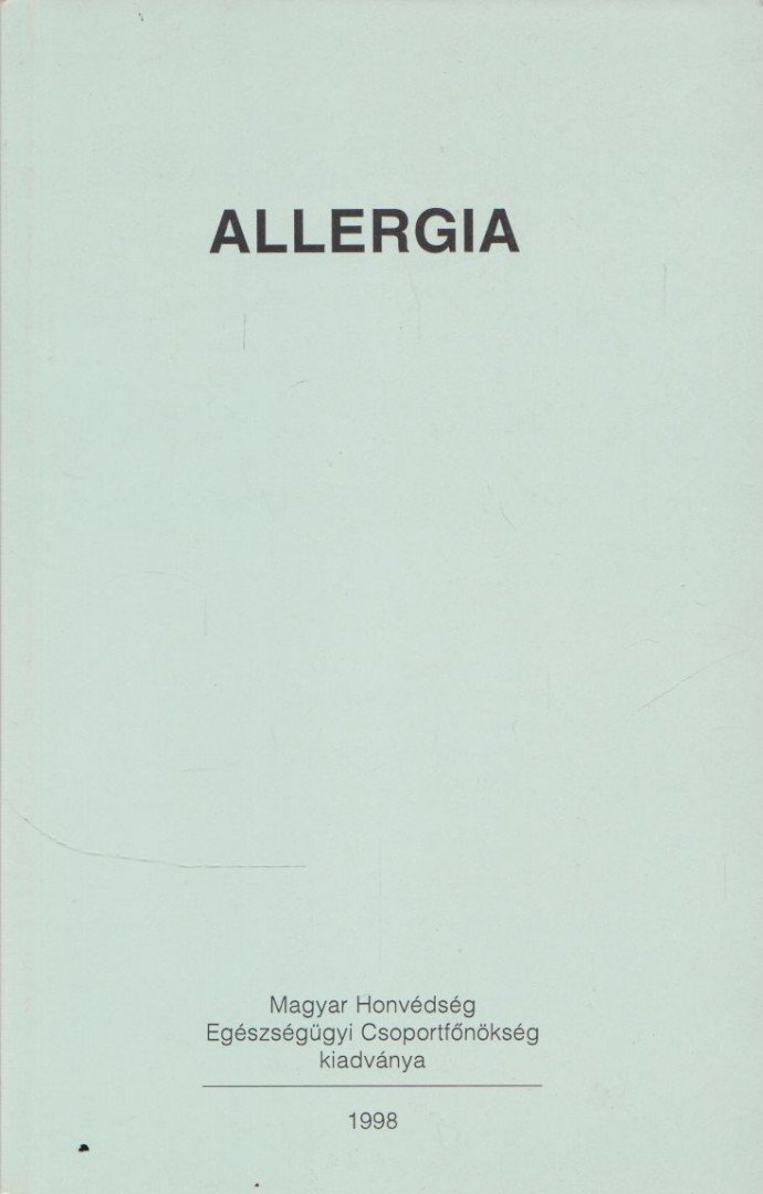 Dr. Kósa Lajos - Allergia [antikvár]