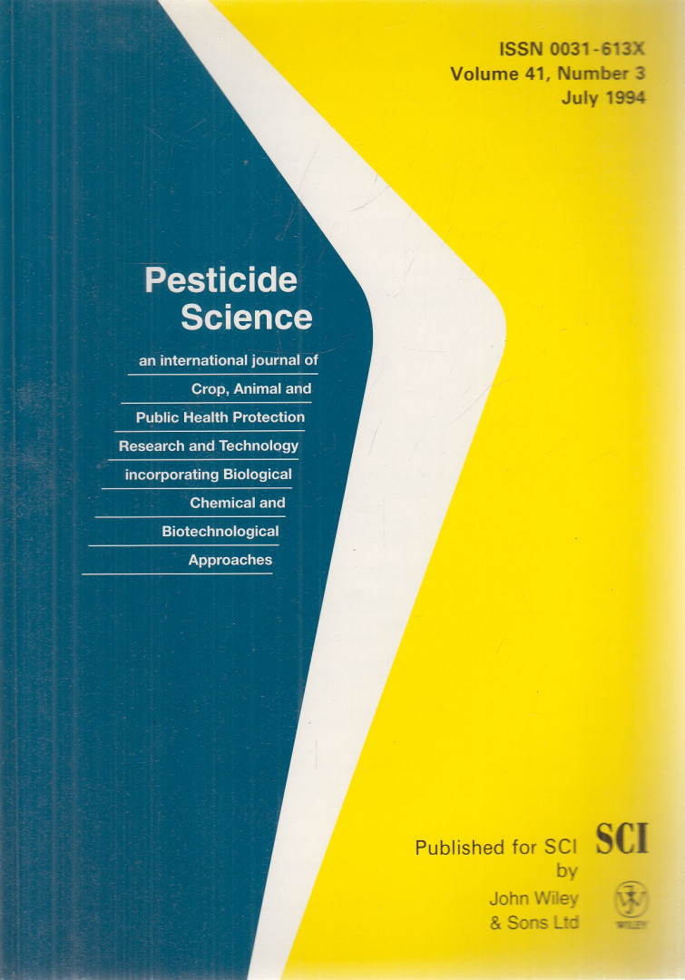 G. T. Brooks, L. G. Copping - Pesticide Science Volume 41, Number 3 July 1994 [antikvár]