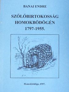 Banai Endre - Szőlőbirtokosság Homokbödögén  [antikvár]