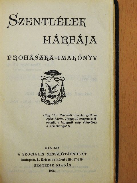 Prohászka Ottokár - Szentlélek hárfája [antikvár]