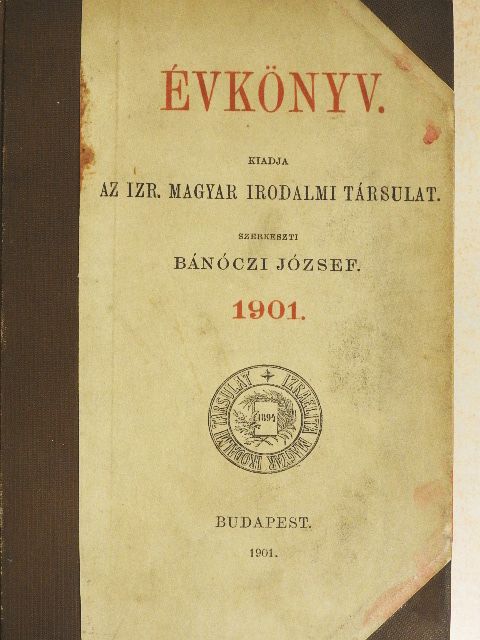Ágai Adolf - Évkönyv 1901. [antikvár]