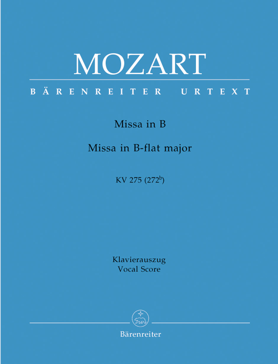 MOZART, W,A, - MISSA IN B KV 275 (272b) KLAVIERAUSZUG