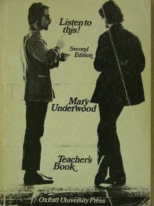 Mary Underwood - Listen to this! - Teacher's Book [antikvár]