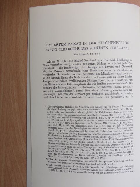 Alfred A. Strnad - Das Bistum Passau in der Kirchenpolitik König Friedrichs des Schönen [antikvár]