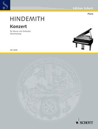 HINDEMITH - KONZERT FÜR PIANO UND ORCHESTER (1945) FÜR 2 KLAVIER ANTIKVÁR