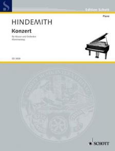 HINDEMITH - KONZERT FÜR PIANO UND ORCHESTER (1945) FÜR 2 KLAVIER ANTIKVÁR
