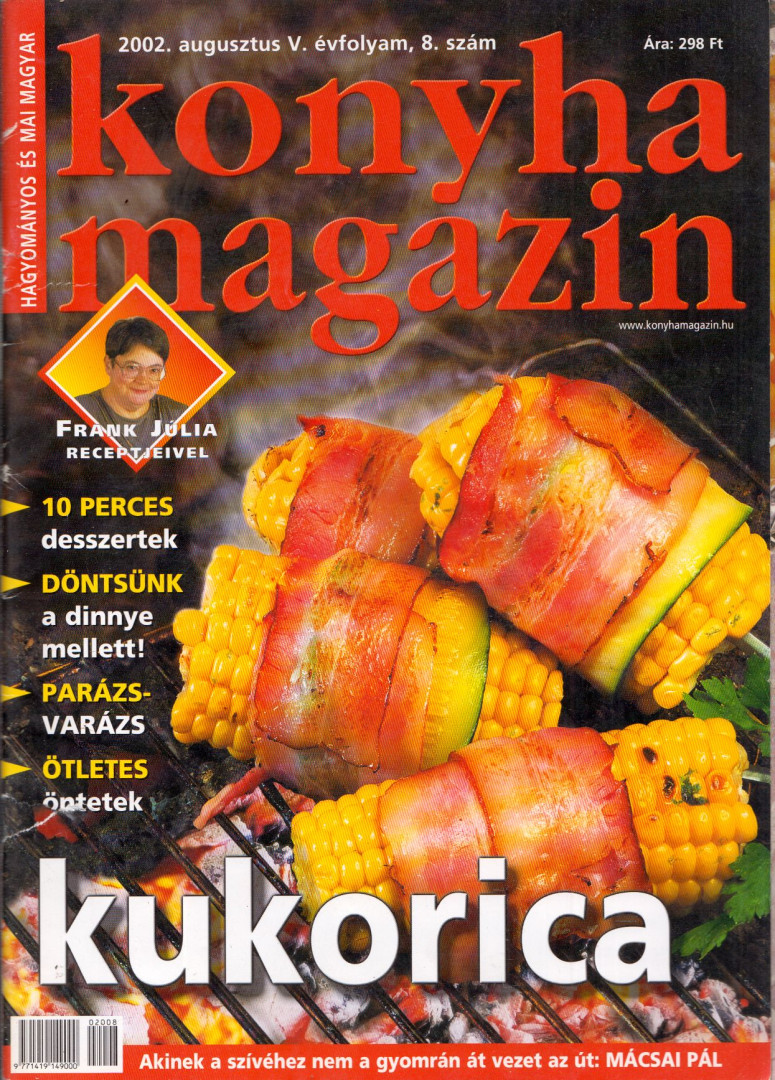 PÁKOZDI JUDIT - Hagyományos és magyar konyha magazin 2002. augusztus [antikvár]