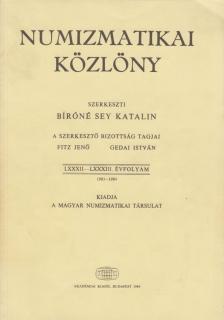 Bíróné Sey Katalin - Numizmatikai közlöny LXXXII - LXXXIII évfolyam [antikvár]
