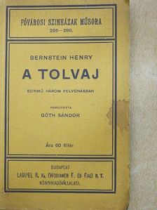 Bernstein Henry - A tolvaj [antikvár]