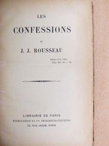 J.-J. Rousseau - Les confessions [antikvár]