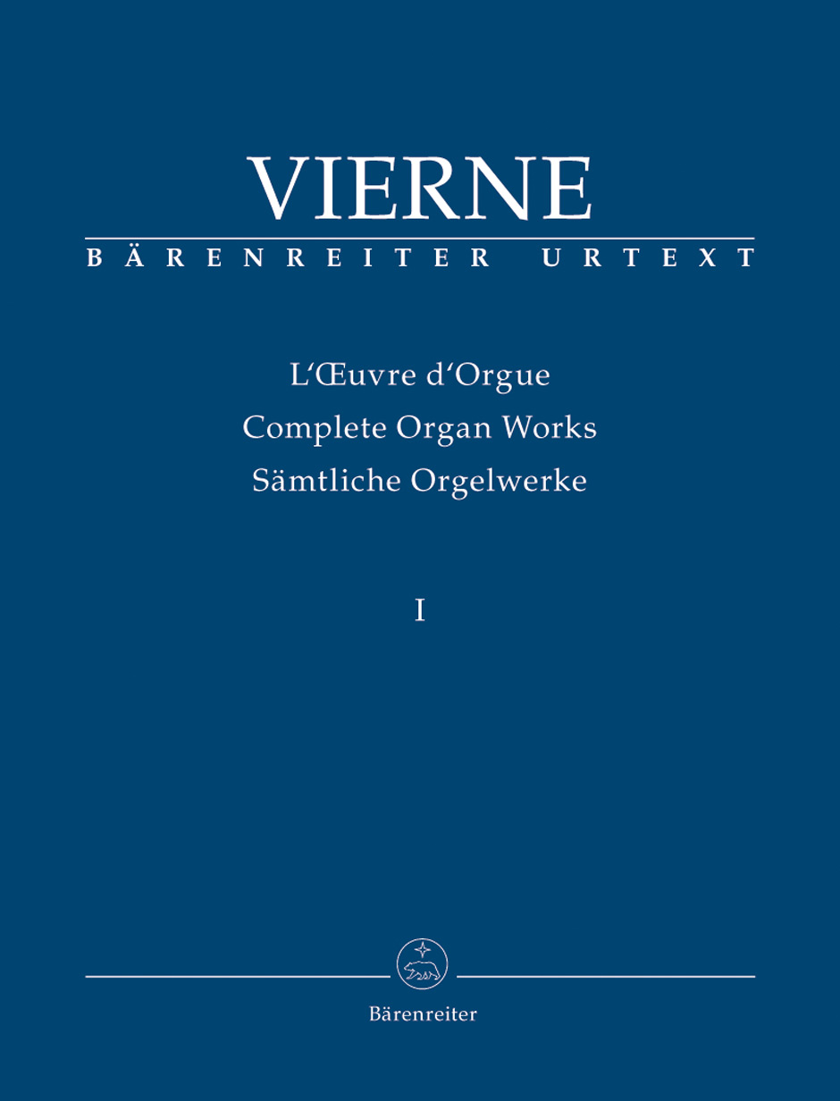 VIERNE - SAEMTLICHE ORGELWERKE I 1ére SYMPHONIE OP.14 (1899) HERAUSG. VON HELGA SCHAUERTE-MAUBOUNET