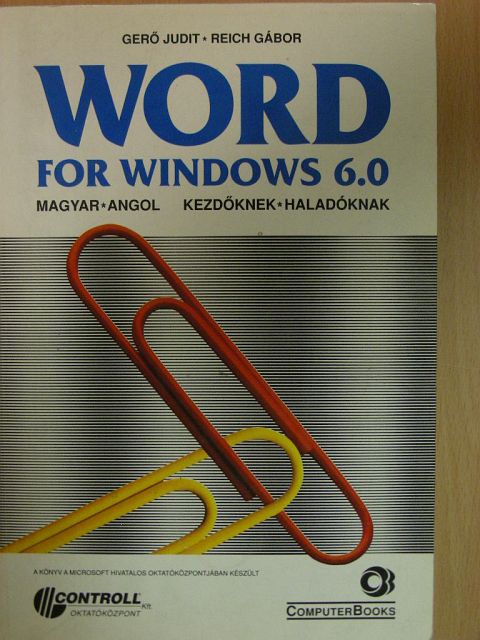 Gerő Judit - Word for Windows 6.0 [antikvár]