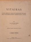 Dr. Katona Dávid - Vitaírás [antikvár]