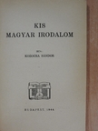 Kozocsa Sándor - Kis Magyar Irodalom [antikvár]
