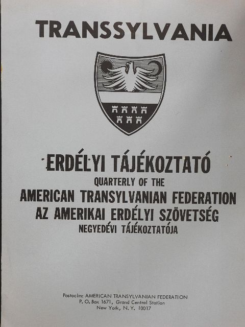 Tamási Áron - Transsylvania 1972. december [antikvár]