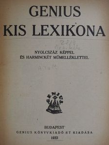 Genius kis lexikona [antikvár]