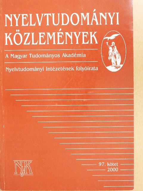 Agyagási Klára - Nyelvtudományi Közlemények 97. [antikvár]