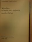 Gerhard Helbig - Wörterbuch zur Valenz und Distribution deutscher Verben [antikvár]