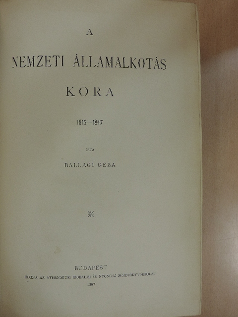 Ballagi Géza - A magyar nemzet története IX. [antikvár]