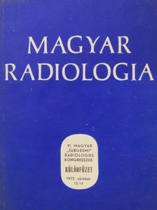 Ádám G. - Magyar Radiologia 1972. október 12-14. Különfüzet [antikvár]