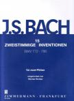 J. S. Bach - 15 ZWEISTIMMIGE INVENTIONEN BWV 772-786 FÜR ZWEI FLÖTEN (WERNER RICHTER)