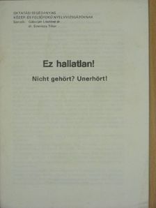 Dr. Emericzy Tibor - Ez hallatlan! [antikvár]