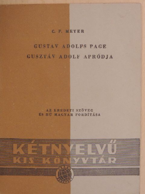 C. F. Meyer - Gusztáv Adolf apródja [antikvár]