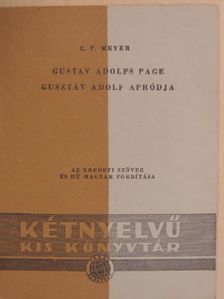 C. F. Meyer - Gusztáv Adolf apródja [antikvár]