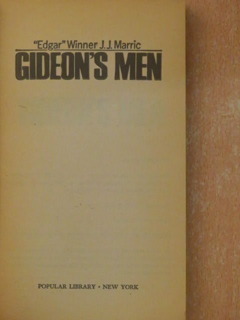 J. J. Marric - Gideon's Men [antikvár]