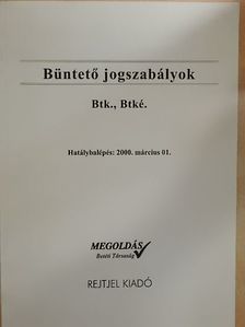 Büntető jogszabályok [antikvár]