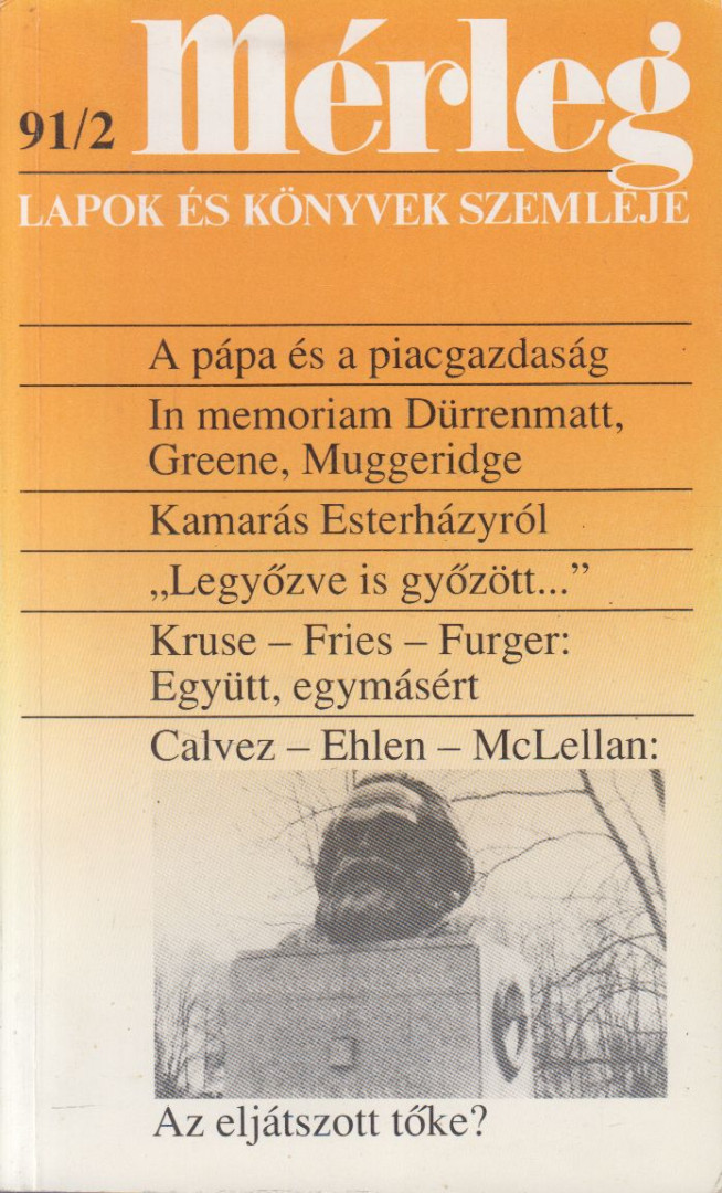 Boór János (főszerk.) - Mérleg 1991/2. [antikvár]