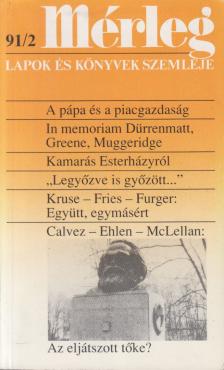 Boór János (főszerk.) - Mérleg 1991/2. [antikvár]