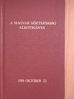 A Magyar Köztársaság Alkotmánya [antikvár]