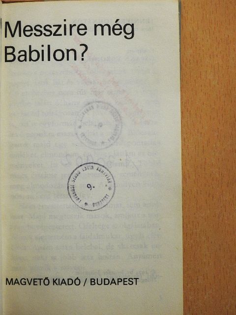 Jennifer Johnston - Messzire még Babilon? [antikvár]