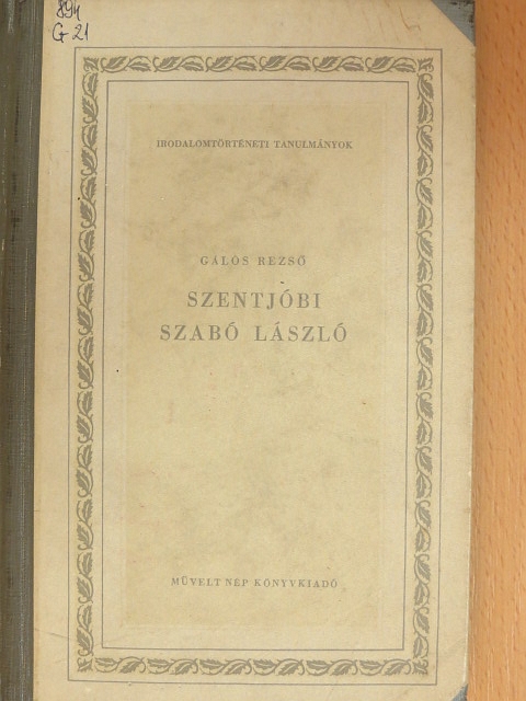 Gálos Rezső - Szentjóbi Szabó László [antikvár]
