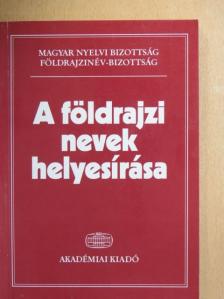 Fábián Pál - A földrajzi nevek helyesírása [antikvár]