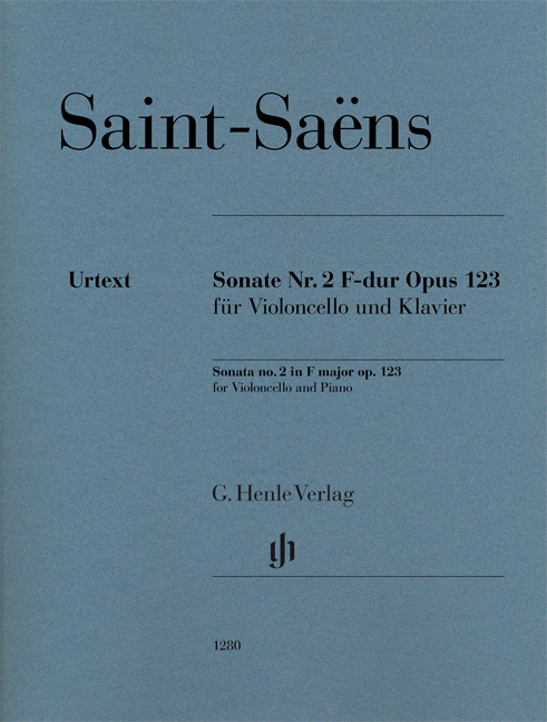 SAINT -SAENS - SONATE NR.2 F-DUR OPUS 123 FÜR VIOLONCELLO UND KLAVIER