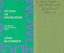 John McCormick - Fiction as Knowledge (dedikált) [antikvár]