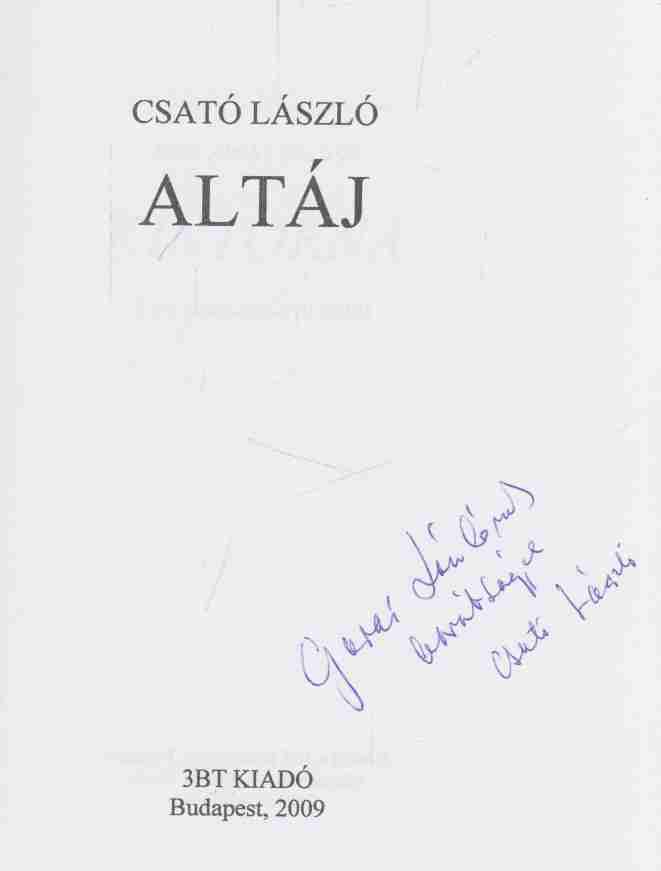 Csató László - Altáj (dedikált) [antikvár]