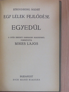 Strindberg Ágost - Egy lélek fejlődése IX. [antikvár]