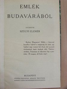 Emlék Budavárából [antikvár]