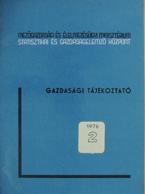 Babai Margit - Gazdasági tájékoztató 1976/2 [antikvár]