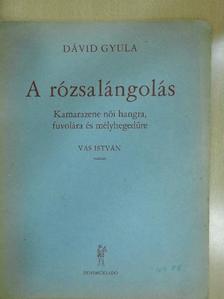 Dávid Gyula - A rózsalángolás [antikvár]