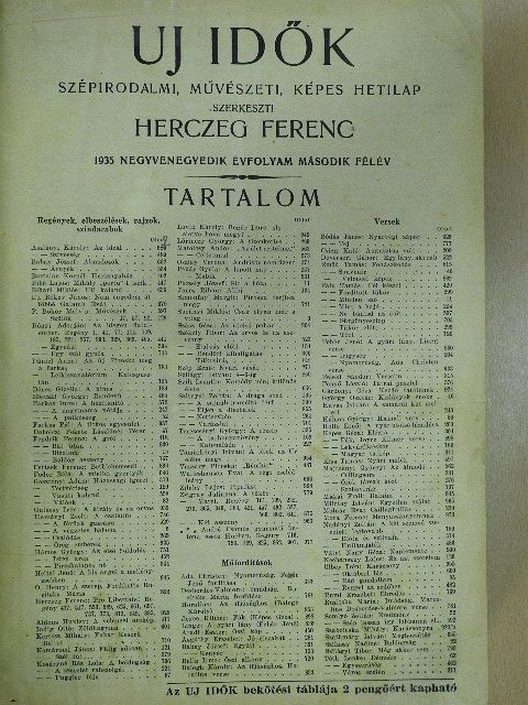 Ábrahám Dezsőné - Uj Idők 1935. (nem teljes évfolyam) [antikvár]