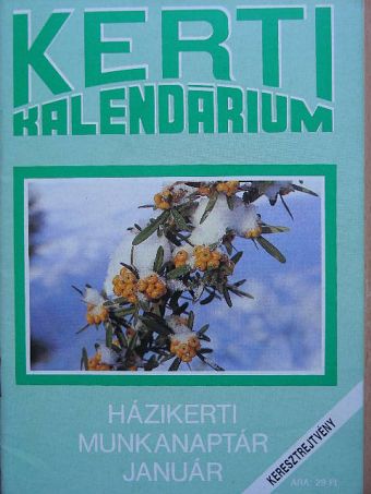 Brányik Tamás - Kerti Kalendárium 1991. január [antikvár]